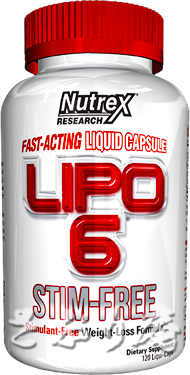 Nutrex LIPO-6 STIM-FREE 120 Liqui-Caps 2{Zbg