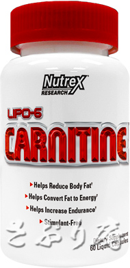 Nutrex LIPO-6 Carnitine(Jj`) 120 Liquid Capsules